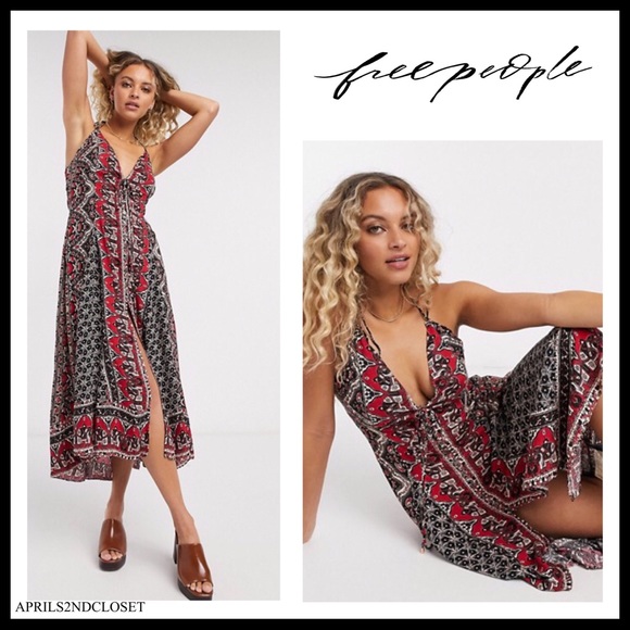 Free People Dresses & Skirts - FREE PEOPLE BOHO MAXI MIDI TANK SLIP DRESS A2C